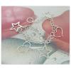 Sterling Silver European style Bracelets, Length:7.5inch, Sold by PC