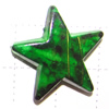 Painted Spray-paint Acrylic Beads, Star 22mm, Sold by Bag