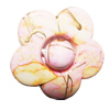 Painted Spray-paint Acrylic Beads, Flower 30mm, Sold by Bag
