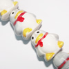 Ceramics Jewelry Beads, Penguin 17x15mm, Sold by Bag