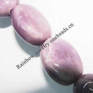 Ceramics Jewelry Beads, Flat Oval 16x13mm, Sold by Bag