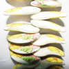 Ceramics Jewelry Beads, Ivory 23x16mm, Sold by Bag