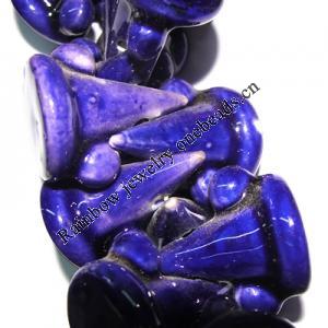 Ceramics Jewelry Beads, Cone 50x35mm, Sold by Bag