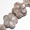 Ceramics Jewelry Beads, Flower 19mm, Sold by Bag