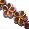 Ceramics Jewelry Beads, Flower 19mm, Sold by Bag