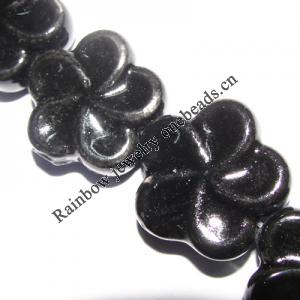 Ceramics Jewelry Beads, Flower 19mm, Sold by Bag