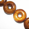 Ceramics Jewelry Beads, Donut O:28mm I:8mm, Sold by Bag