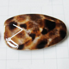 Imitate Animal skins Acrylic Beads, Painted Spray-paint, 36x22mm, Sold by Bag 