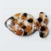 Imitate Animal skins Acrylic Beads, Painted Spray-paint, Animal 35x21mm, Sold by Bag 