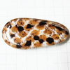 Imitate Animal skins Acrylic Beads, Painted Spray-paint, 44x23mm, Sold by Bag 