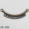 Connector, Lead-free Zinc Alloy Jewelry Findings, 36x14mm Hole=1mm,  Sold by Bag
