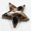 Imitate Animal skins Acrylic Beads, Painted Spray-paint, Star 22mm Hole:1mm, Sold by Bag