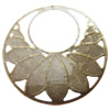 Iron Jewelry finding Pendant Lead-free, Round O:55mm I:26mm, Sold by Bag