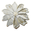 Iron Jewelry finding Pendant Lead-free, Flower 58mm Hole:1mm, Sold by Bag