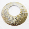 Iron Jewelry finding Pendant Lead-free, Hollow Round O:60mm I:27mm Hole:2mm, Sold by Bag
