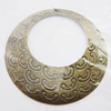 Iron Jewelry finding Pendant Lead-free, Donut O;60mm I:35mm Hole:2mm, Sold by Bag