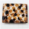 Imitate Animal skins Acrylic Beads, Painted Spray-paint, Rectangular 32x25mm Hole:2mm, Sold by Bag