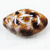 Imitate Animal skins Acrylic Beads, Painted Spray-paint, Horse Eye 33x22mm Hole:2mm, Sold by Bag