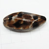 Imitate Animal skins Acrylic Beads, Painted Spray-paint, 31x14mm Hole:2mm, Sold by Bag