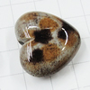 Imitate Animal skins Acrylic Beads, Painted Spray-paint, Heart 18x19mm Hole:1mm, Sold by Bag