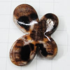 Imitate Animal skins Acrylic Beads, Painted Spray-paint, Butterfly 22x29mm Hole:2mm, Sold by Bag