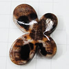Imitate Animal skins Acrylic Beads, Painted Spray-paint, Butterfly 22x29mm Hole:2mm, Sold by Bag