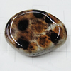 Imitate Animal skins Acrylic Beads, Painted Spray-paint, 25x19mm Hole:1mm, Sold by Bag
