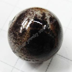 Imitate Animal skins Acrylic Beads, Painted Spray-paint, Round 12mm, Sold by Bag