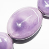 Ceramics Jewelry Beads, Flat Oval 31x25mm, Sold by Bag