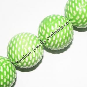 Ceramics Jewelry Beads, Round 25mm, Sold by Bag
