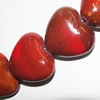 Ceramics Jewelry Beads, Heart 30x27mm, Sold by Bag