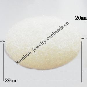  Villiform Acrylic Beads, Oval 29x20mm Hole:2.5mm, Sold by Bag