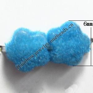  Villiform Acrylic Beads, Flower 6mm, Sold by Bag