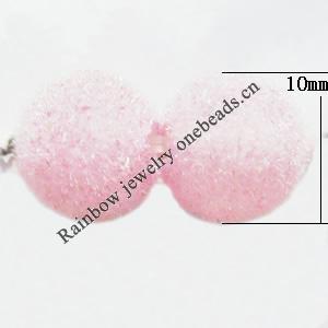  Villiform Acrylic Beads, Round 10mm, Sold by Bag