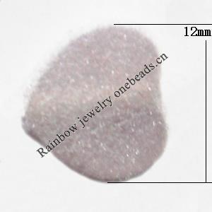  Villiform Acrylic Beads, Heart 12mm, Sold by Bag