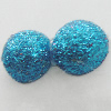 Colorful Acrylic Beads，Flat Round 10mm Sold by Bag