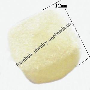  Villiform Acrylic Beads, Cube 12mm, Sold by Bag