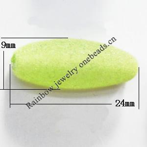  Villiform Acrylic Beads, Oval 24x9mm, Sold by Bag