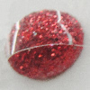 Colorful Acrylic Beads，Flat Oval 8x10mm Sold by Bag