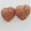 Colorful Acrylic Beads，Heart 8mm Sold by Bag