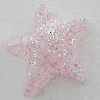 Colorful Acrylic Beads，Star 10mm Sold by Bag