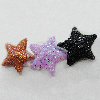 Colorful Acrylic Beads，Star 10mm Sold by Bag