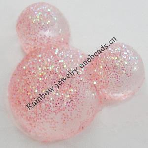 Colorful Acrylic Beads，Mickey 12mm Sold by Bag