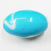 Painted Spray-paint Stripe Acrylic Beads, Oval 19x12mm Hole:2mm, Sold by Bag