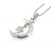 Sterling Silver Pendants platina plating,22x10mm, Sold by PC