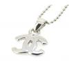 Sterling Silver Pendants platina plating, 16x9.5mm, Sold by PC