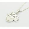 Sterling Silver Pendants platina plating, 29x20mm, Sold by PC