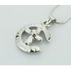 Sterling Silver Pendants platina plating, 28x18mm, Sold by PC
