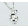 Sterling Silver Pendants platina plating, Animal 22x12mm, Sold by PC
