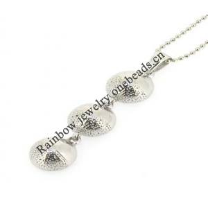 Sterling Silver Pendants platina plating, 35x8mm, Sold by PC